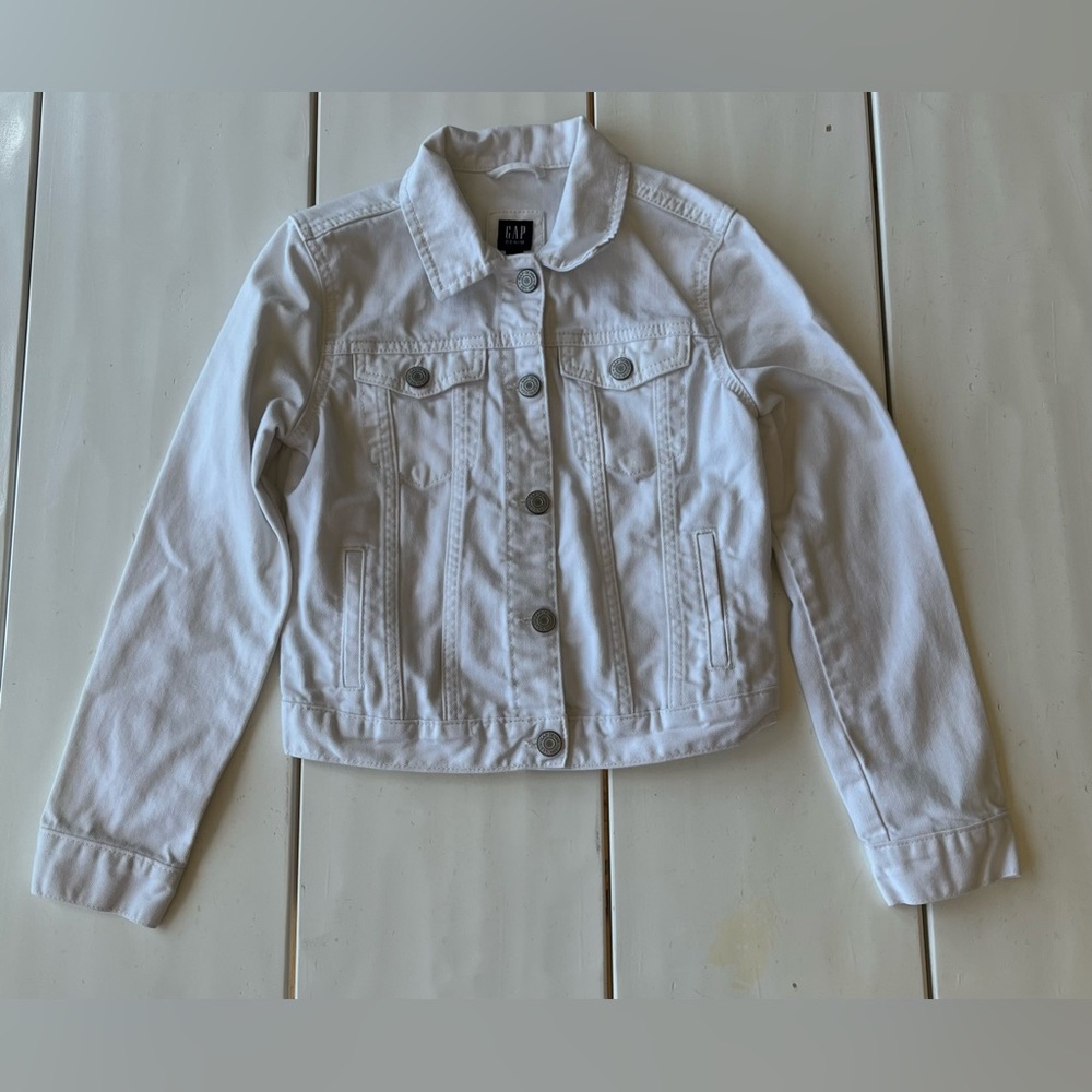 White jeans jacket